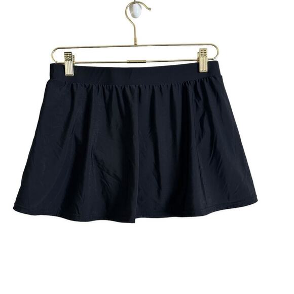 Miraclesuit X Talbots Skirt Swim Bottom Women's 6 Black Light Control Stretch - Picture 2 of 6